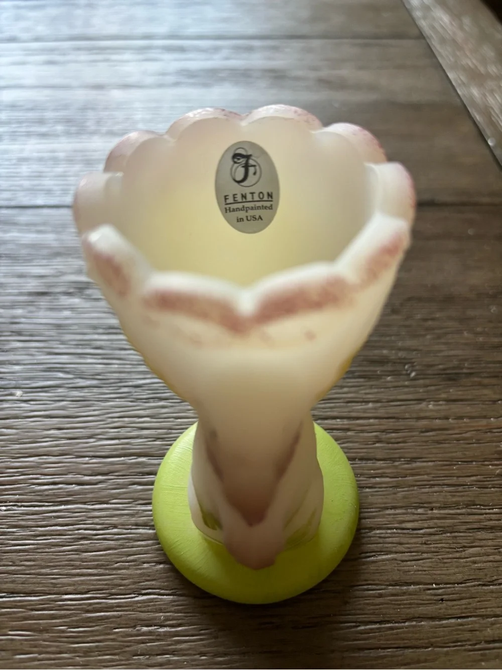 Fenton Bunny Basket Egg Cup